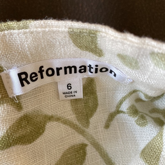 Reformation fennel linen top - Picture 3 of 4